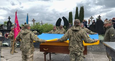 Прощання з бійцем Максимом Солов’єм, Тернопіль, травень 2025