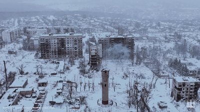 Куп'янськ знищений російськими військами Куп'янськ знищений російськими військами