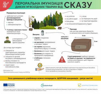 Весняна вакцинація: де і коли на Волині вакцинуватимуть диких тварин від сказу Весняна вакцинація: де і коли на Волині вакцинуватимуть диких тварин від сказу