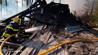 Пожежники гасять пожежу у лісі під Черніговом 27 травня 2024 року Пожежники гасять пожежу у лісі під Черніговом 27 травня 2024 року