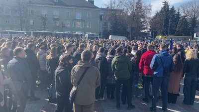 З військовим Андрієм Гришкевичем попрощались у Рівному З військовим Андрієм Гришкевичем попрощались у Рівному