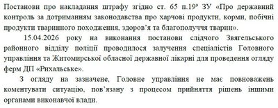 На "Рихальському" провели кілька перевірок від початку року: що повідомила Держпродспоживслужба На "Рихальському" провели кілька перевірок від початку року: що повідомила Держпродспоживслужба