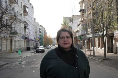 Олена Рофе-Бекетова на вулиці Алчевських у Харкові Олена Рофе-Бекетова на вулиці Алчевських у Харкові