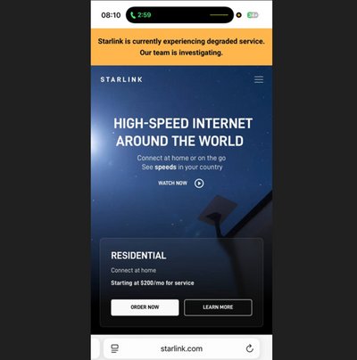 "Мадяр" повідомив про збій Starlink по всій лінії фронту "Мадяр" повідомив про збій Starlink по всій лінії фронту