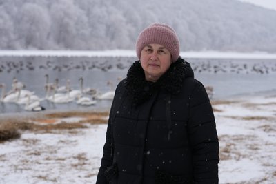 Марія Бортник, староста, село Долина, лебеді Марія Бортник, староста, село Долина, лебеді