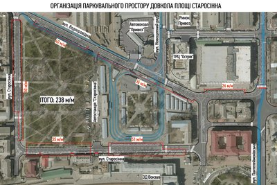 Парковка навколо Старосінної площі Парковка навколо Старосінної площі