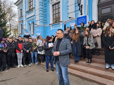 Поліський національний університет, студенти, протест, освіта, Житомир