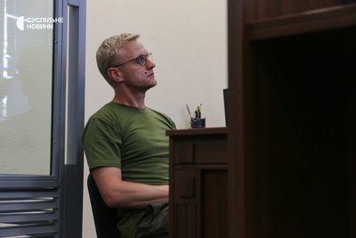 Голова правління "Центру протидії корупції" Віталій Шабунін під час засідання Печерського райсуду у Києві Голова правління "Центру протидії корупції" Віталій Шабунін під час засідання Печерського райсуду у Києві