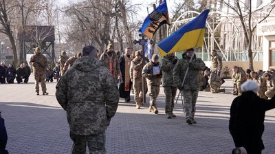 У Черкасах в останню путь провели полеглого військового У Черкасах в останню путь провели полеглого військового