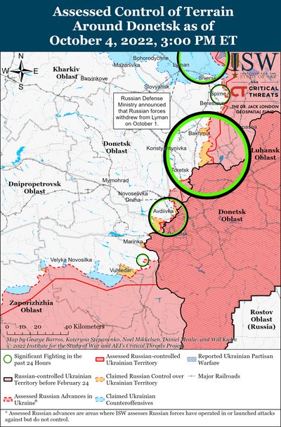 Карта боїв в Україні станом на 4 жовтня Карта боїв в Україні станом на 4 жовтня