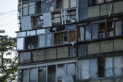Наслідки обстрілу Києва військами РФ 1 червня 2023 року. Фото: Владислав Мусієнко / Суспільне