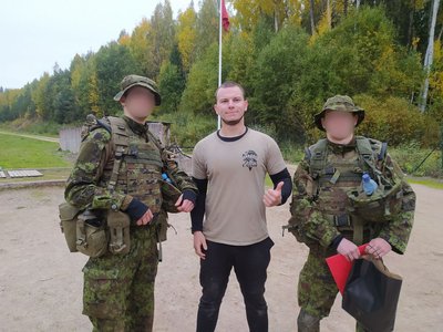 Дмитро на міжнародних навчаннях для бійців ССО