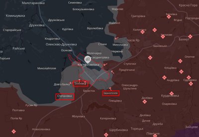 Сили оборони зупиняли 26 атак на Костянтинівському напрямку минулої доби Сили оборони зупиняли 26 атак на Костянтинівському напрямку минулої доби