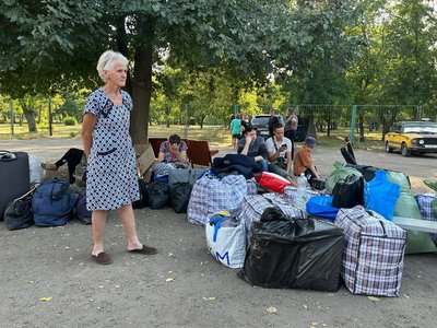 У Павлограді з транзитного центру пройшла евакуація маломобільних людей