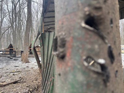 3 березня 2025 російський "Шахед" влучив недалеко від контактного дворика у "Фельдман екопарку"