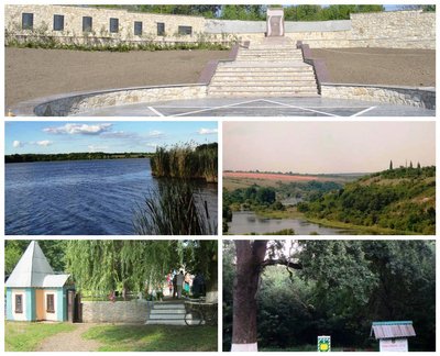 Меморіал "Хащуватська трагедія", Бандурівські ставки, Казавчинські скелі, Іванкова криниця, Віковий дуб Меморіал "Хащуватська трагедія", Бандурівські ставки, Казавчинські скелі, Іванкова криниця, Віковий дуб