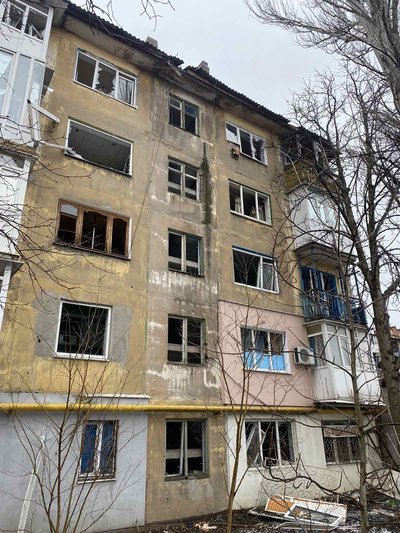 Наслідки обстрілу Костянтинівки 24 лютого 2023 року. Фото: Facebook/Костянтинівська МВА Наслідки обстрілу Костянтинівки 24 лютого 2023 року. Фото: Facebook/Костянтинівська МВА