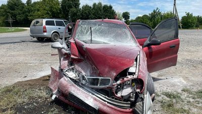 Наслідки ДТП поблизу села Клинини з травмованими Наслідки ДТП поблизу села Клинини з травмованими
