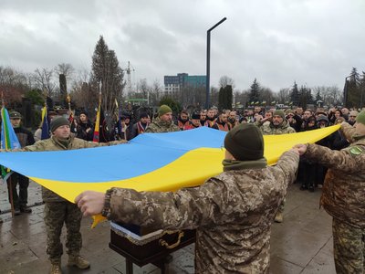 в Тернополі попрощалися з військовим Андрієм Будою в Тернополі попрощалися з військовим Андрієм Будою