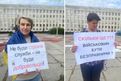 Чіткі терміни військової служби: в Житомирі вчергове провели мирну акцію Чіткі терміни військової служби: в Житомирі вчергове провели мирну акцію