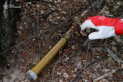 Постріл до протитанкового гранатомета ПГ-7, знайдений у Боровій Харківської області
