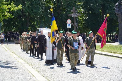 В Ужгороді попрощалися з полеглим захисником Василем Шкобою