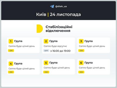 Буде більше світла: у Києві та області оновили графіки відключень Буде більше світла: у Києві та області оновили графіки відключень