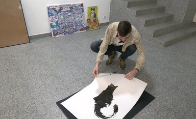 Художник Олександр Наумюк — виставка картин котів у Луцьку Художник Олександр Наумюк — виставка картин котів у Луцьку