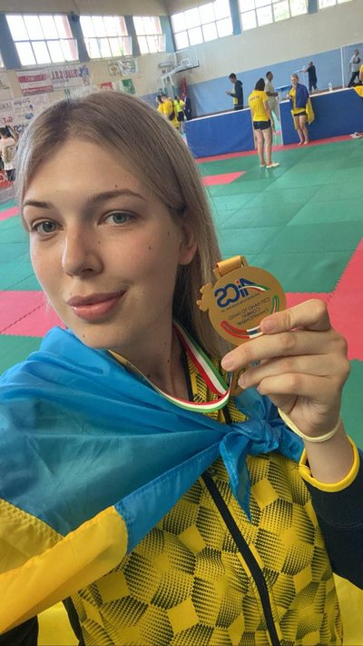 Житомирянка виборола дві медалі з рукопашного бою на Всесвітніх іграх в Італії Житомирянка виборола дві медалі з рукопашного бою на Всесвітніх іграх в Італії