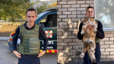 У Марганці попрощалися із загиблим внаслідок обстрілу РФ рятувальником Данилом Хижняком У Марганці попрощалися із загиблим внаслідок обстрілу РФ рятувальником Данилом Хижняком