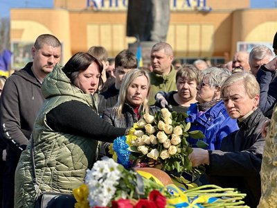 Із добровольцем Олександром Манькевичем попрощались у Рівному Із добровольцем Олександром Манькевичем попрощались у Рівному