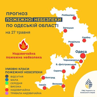 Якою буде погода в Одесі та області 5 травня Якою буде погода в Одесі та області 5 травня