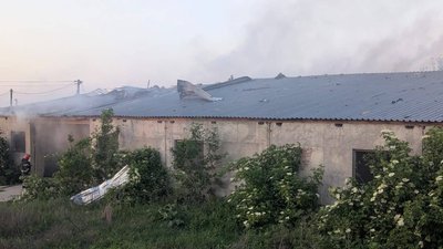 Зруйноване агропідприємство 25 травня 2025 року у Вишневій на Харківщині