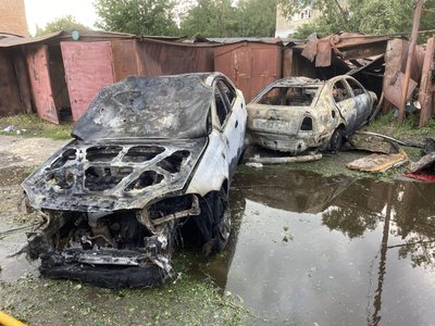 Ракета прилетіла в гаражі в Полтаві Ракета прилетіла в гаражі в Полтаві