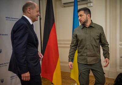 Володимир Зеленський та Олаф Шольц в США Володимир Зеленський та Олаф Шольц в США