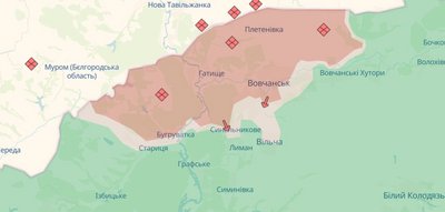 Ситуація в районі Вовчанська, 24 грудня 2025 року Ситуація в районі Вовчанська, 24 грудня 2025 року