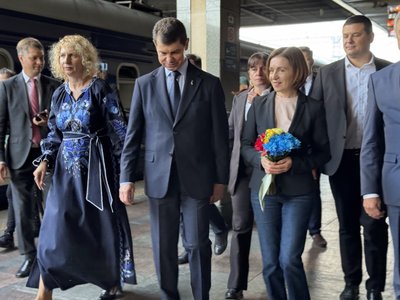 Президентка Молдови Мая Санду прибула на залізничний вокзал у Києві зранку 15 липня 2026 року