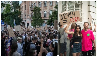 Переселенці з Донеччини та Луганщини підтримують мітинги проти закону щодо САП та НАБУ у різних містах