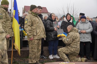 Тернопіль, похорон Ігоря Рудого, Байковецька громада, 1 грудня 2025 Тернопіль, похорон Ігоря Рудого, Байковецька громада, 1 грудня 2025