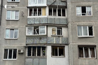 Наслідки атаки РФ у Солом'янському районі Києва Наслідки атаки РФ у Солом'янському районі Києва