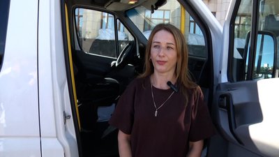 У Брусилівський громаді ветеранам передали мікроавтобус для перевезення людей з інвалідністю
