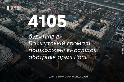 Як виглядають руйнування у Бахмуті з космосу Як виглядають руйнування у Бахмуті з космосу