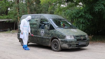 Військовослужбовець, підрозділ РХБ розвідки 704 обр РХБ захисту, заміри радіаційного фону, Чорнобильська зона Військовослужбовець, підрозділ РХБ розвідки 704 обр РХБ захисту, заміри радіаційного фону, Чорнобильська зона