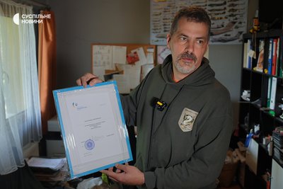 Керівник фонду допомоги на потреби українського війська та цивільних, які постраждали від війни, колишній воєнний журналіст Балаж Траутманн. Будапешт, Угорщина, 3 квітня 2026 року