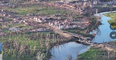 Вовчанськ у травні 2025 року Вовчанськ у травні 2025 року