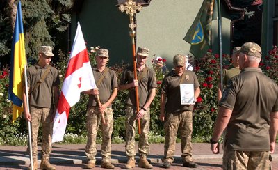У Черкасах попрощалися з грузинським добровольцем У Черкасах попрощалися з грузинським добровольцем