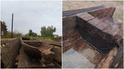 У річні на Рівненщині селяни знайшли довбанку 14-15 століття У річні на Рівненщині селяни знайшли довбанку 14-15 століття
