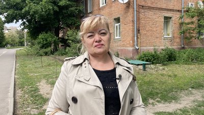 Світлана Кравченко на колишній вулиці Фонвізіна у Харкові, травень 2024 року