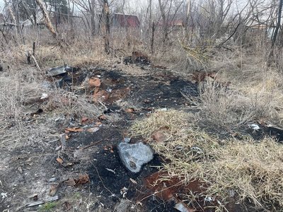 Місця спаленої російської техніки, яку знищила українська армія Місця спаленої російської техніки, яку знищила українська армія