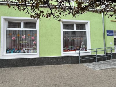 Вітрина у бібліотеці в Стрию Вітрина у бібліотеці в Стрию